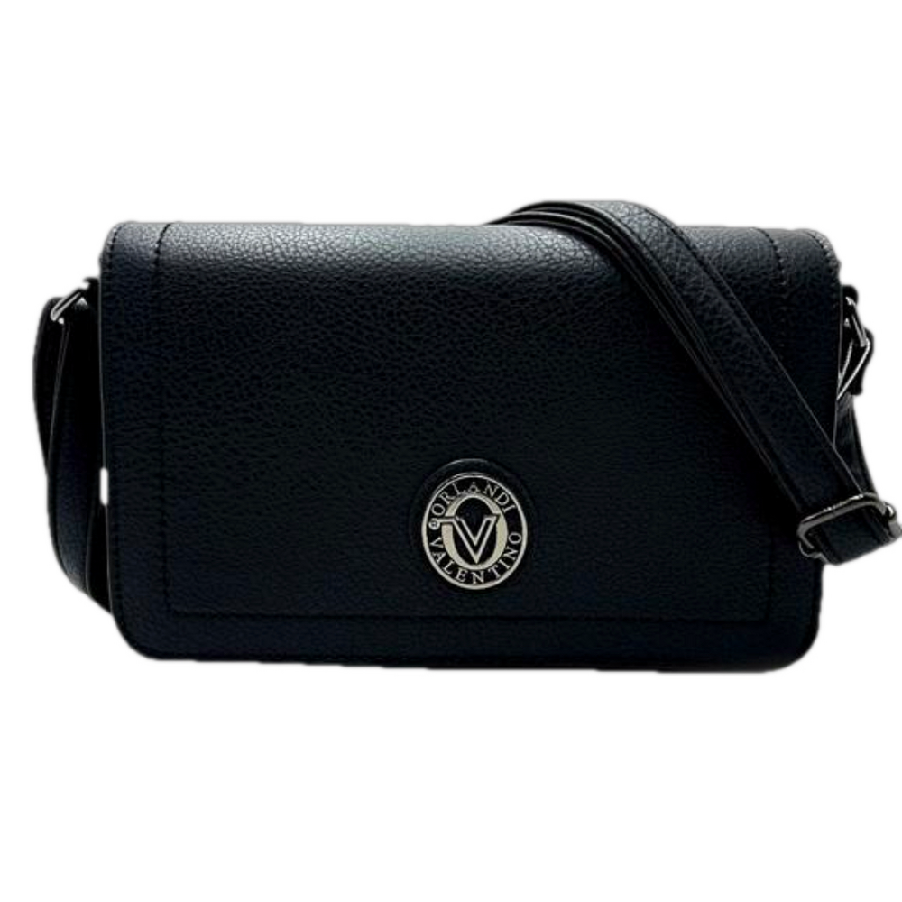 VALENTINO ORLANDI midsize black crossbody black vegan Italian leather NWT
